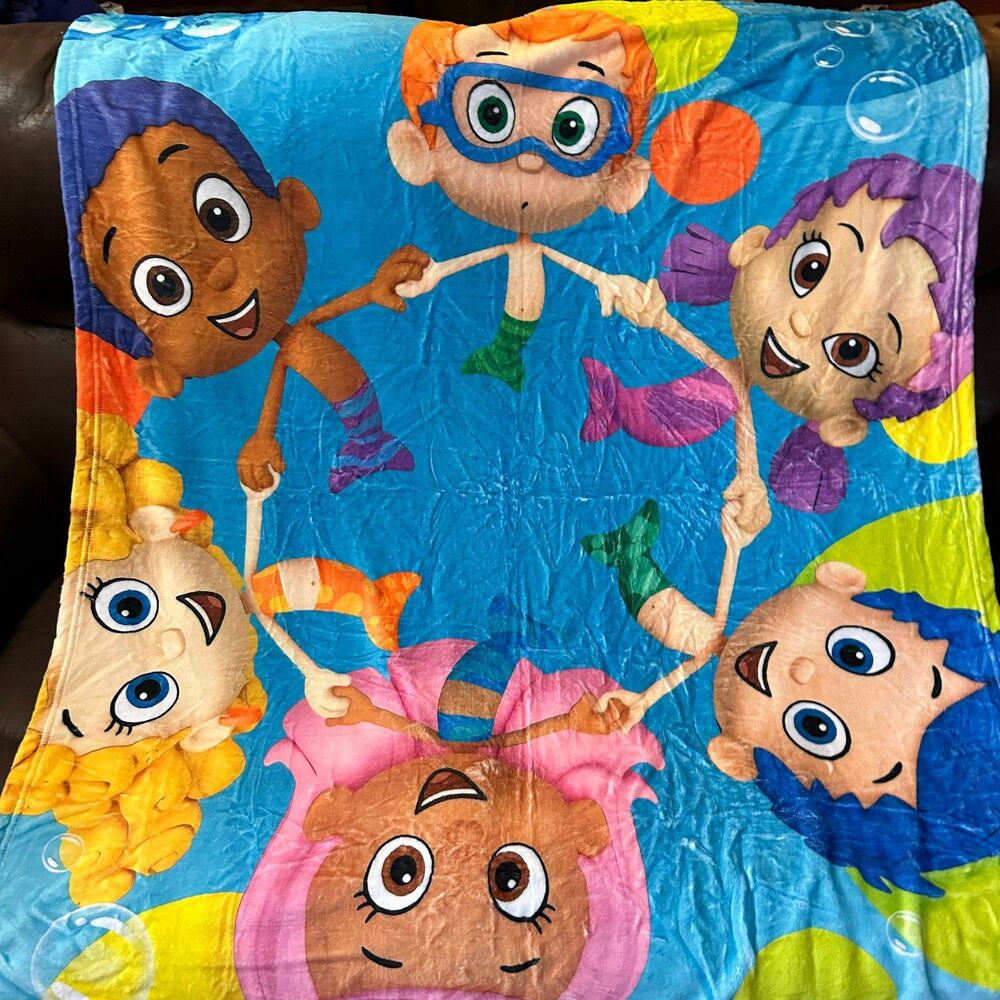 Fleece Throw Blanket Bubble Kids Cuddle Character Soft Child  (F4)